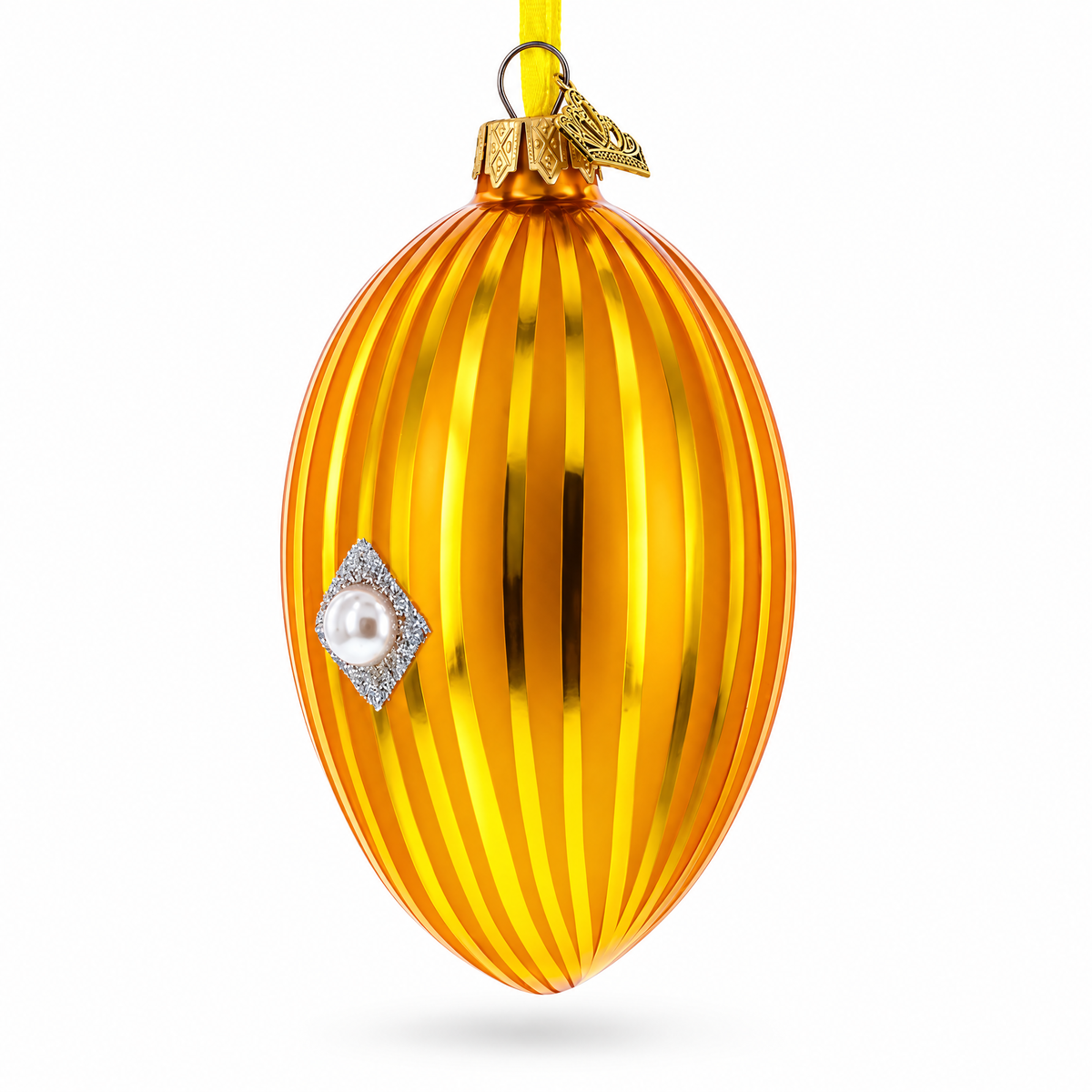 1887 Third Imperial Royal Egg Glass Ornament 4 Inches