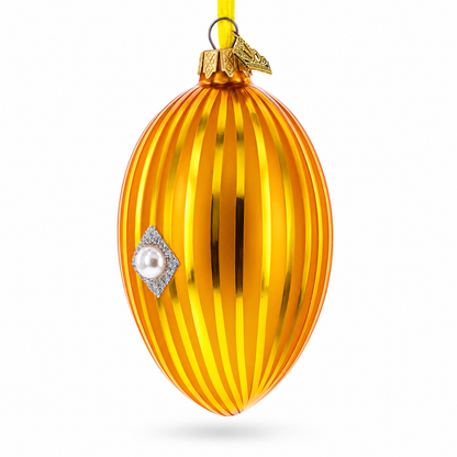 1887 Third Imperial Royal Egg Glass Ornament 4 Inches