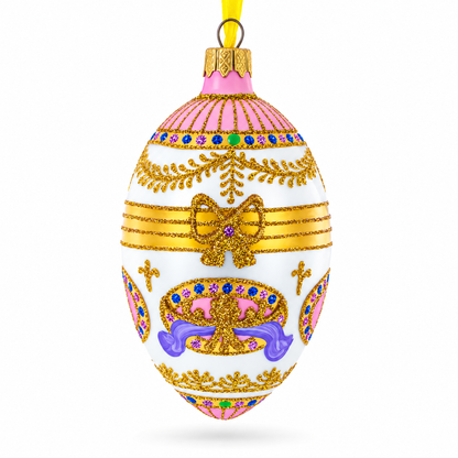 1903 Bonbonniere Royal Egg Glass Ornament 4 Inches