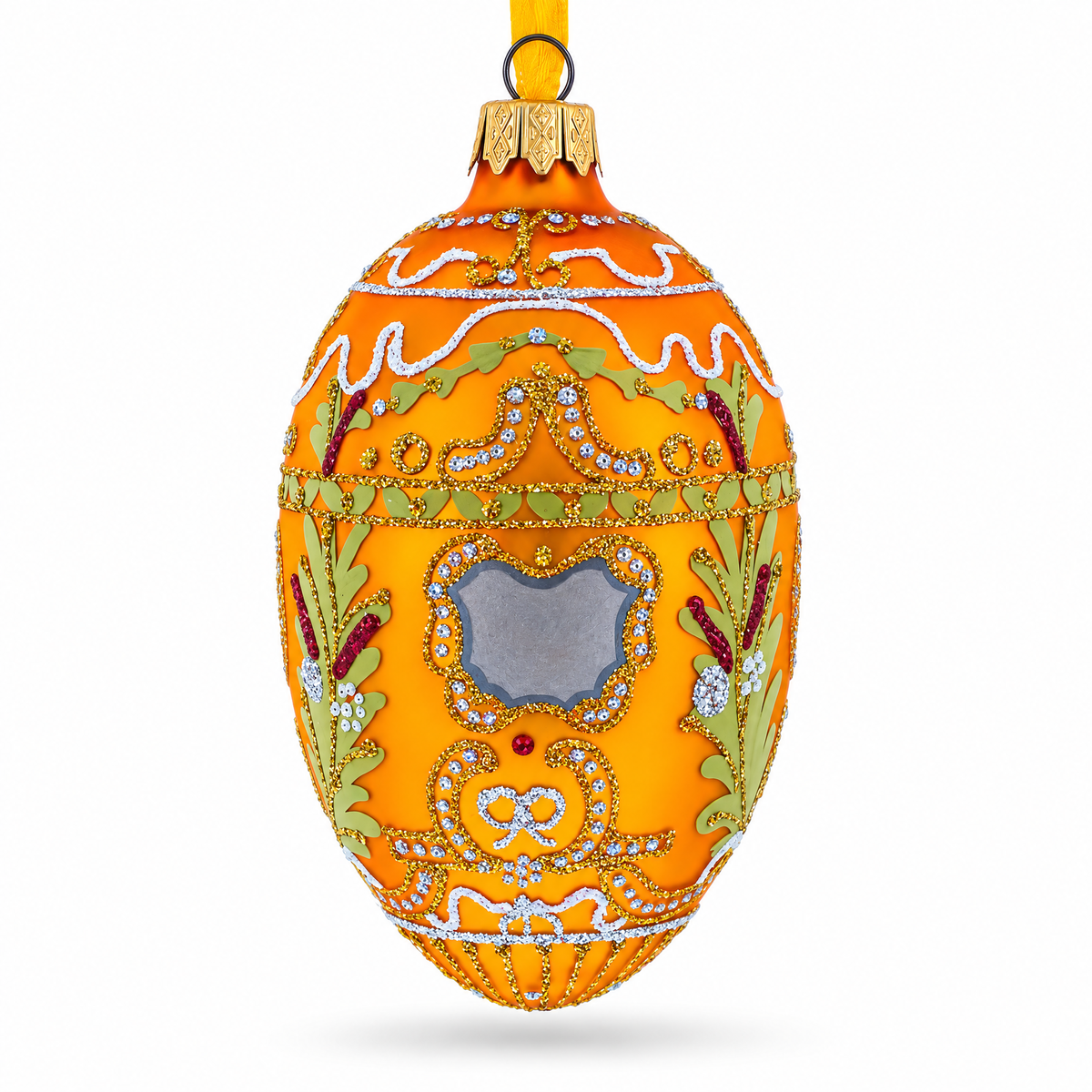 1903 Peter The Great Imperial Glass Egg Ornament 4 Inches