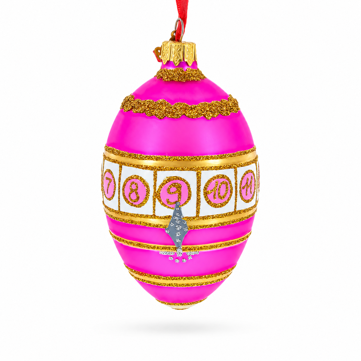 1910 Colonnade Royal Egg Glass Ornament 4 Inches