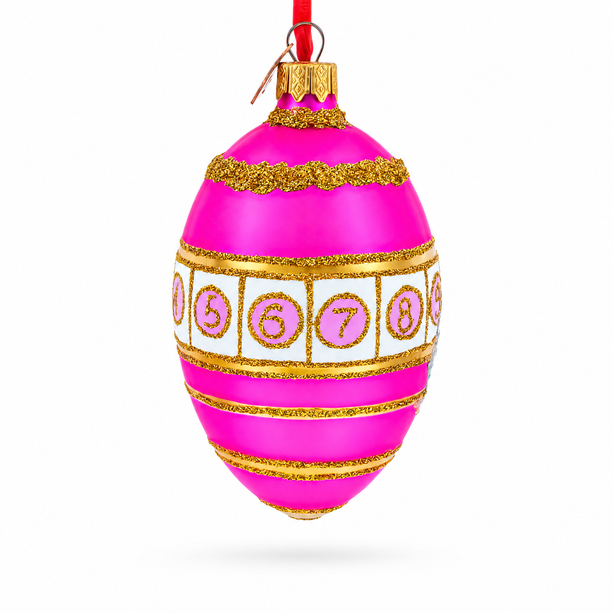 1910 Colonnade Royal Egg Glass Ornament 4 Inches