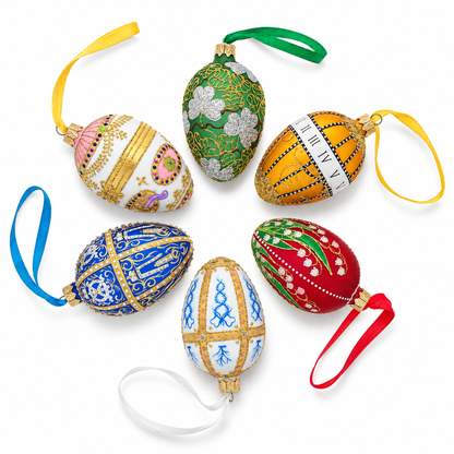 The Horse Ukrainian Glass Egg Ornament 4 Inches