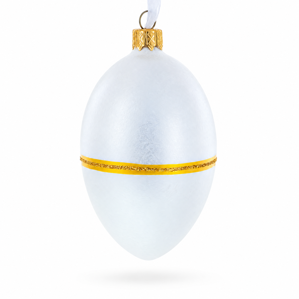 1885 First Hen Royal Glass Egg Ornament 4 Inches