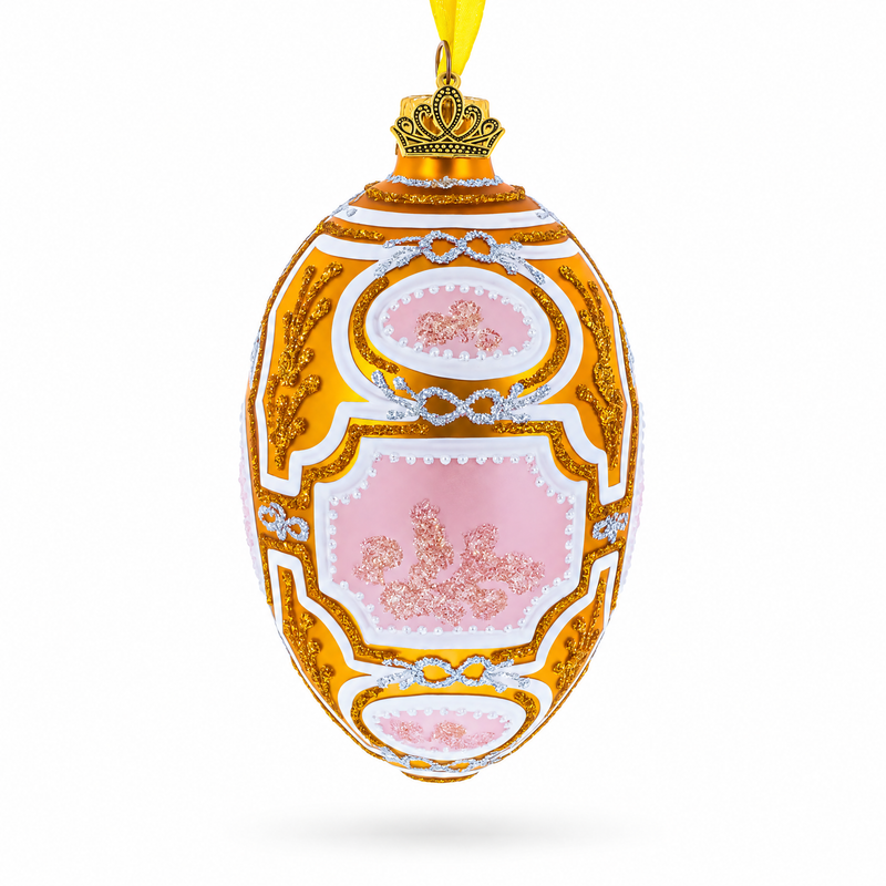 1914 Catherine the Great Royal Glass Egg Ornament 4 Inches