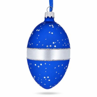 1917 Constellation Royal Glass Egg Ornament 4 Inches
