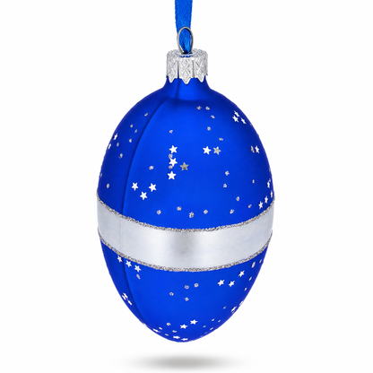 1917 Constellation Royal Glass Egg Ornament 4 Inches