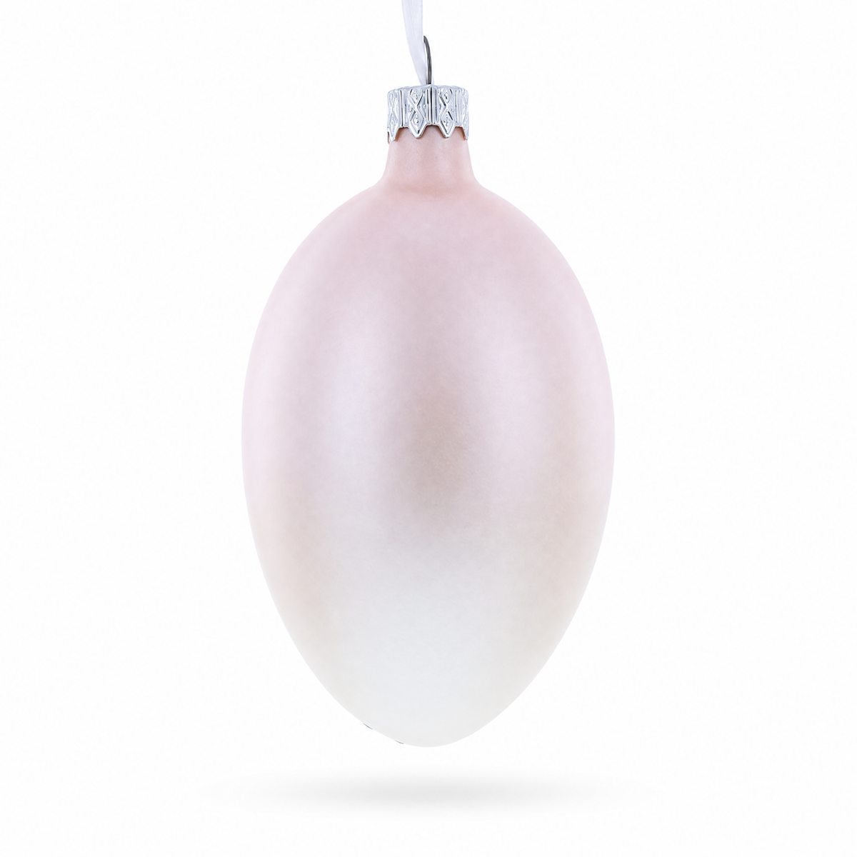 Louis-Francois Designer Jeweled Timepiece Glass Egg Christmas Ornament 4 Inches