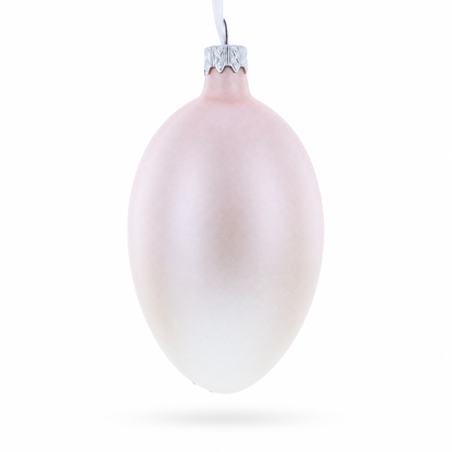 Louis-Francois Designer Jeweled Timepiece Glass Egg Christmas Ornament 4 Inches