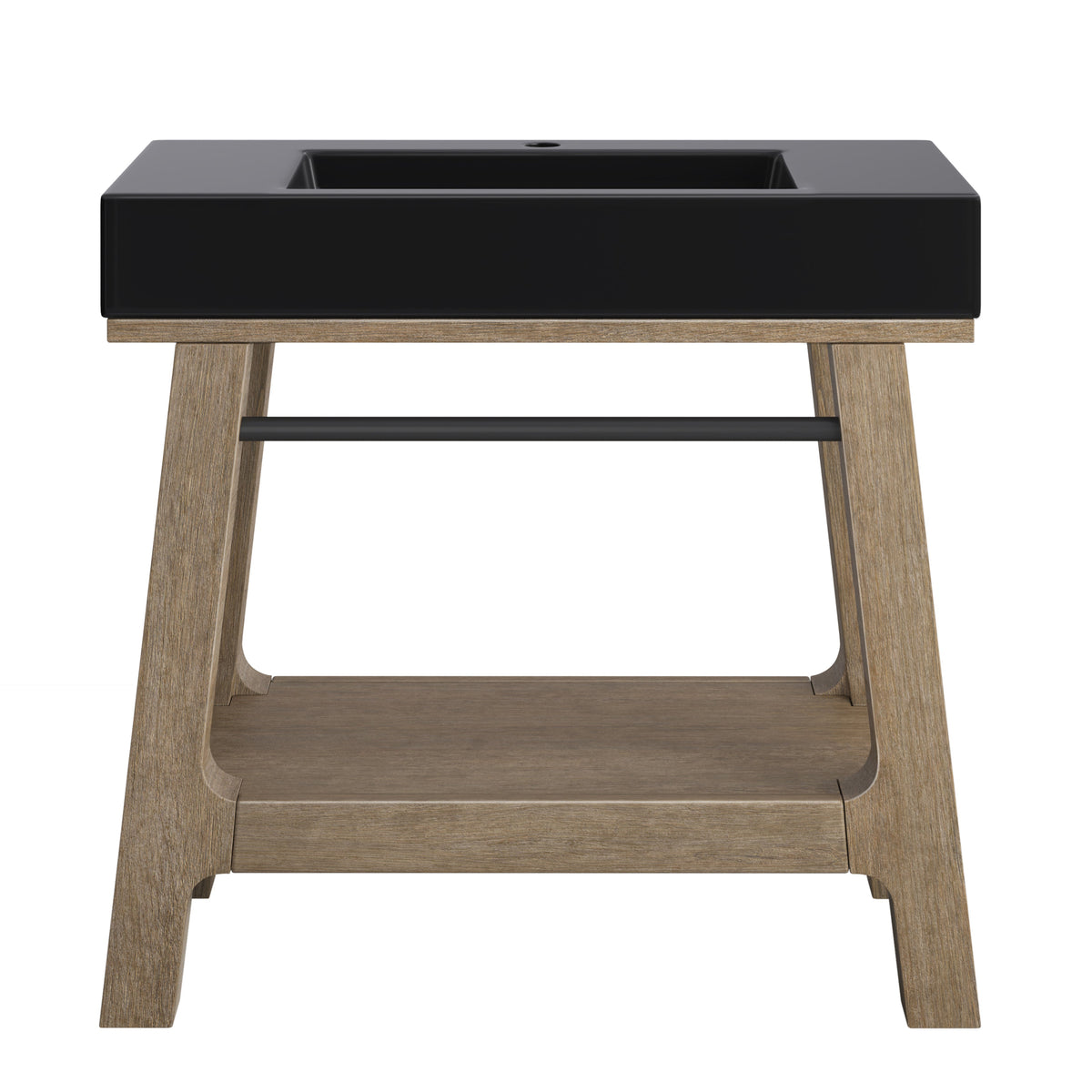 James Martin Auburn 36" Single Console Vanity, Weathered Timber