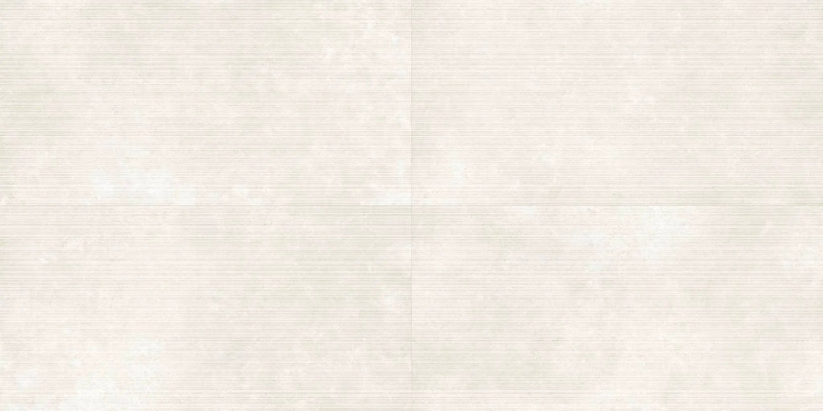 Veneer World Atelier Frame Line International White Limestone Look Porcelain Accent Tiles 24x48