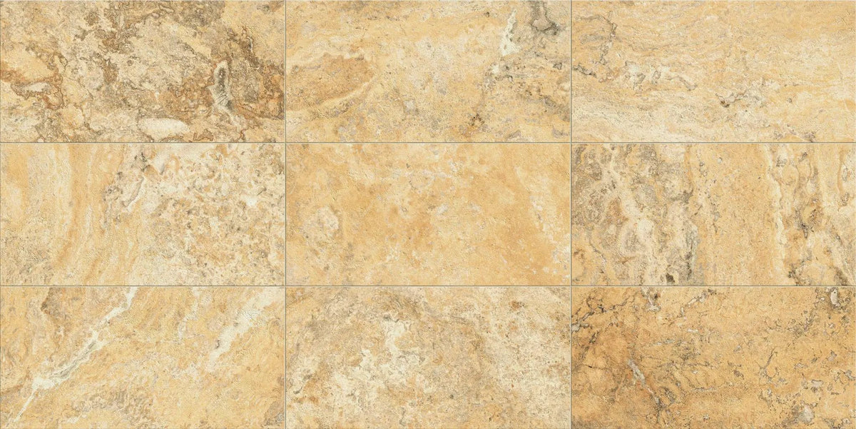 Trail Cross Cut Scabas Mosaic J Travertine Look Porcelain Mosaics 12x12
