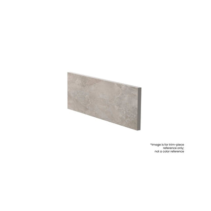 Frontier20 Arctic White Riser Quartz Look Porcelain Moldings 12x48