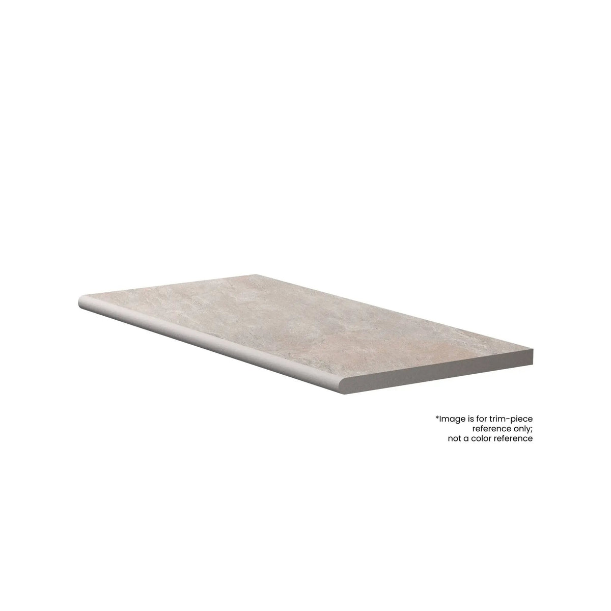 Frontier20 Travertine Cross Cut Cream Coping & Stair Bullnose Look Porcelain Moldings 12x48