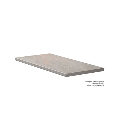 Frontier20 Charcoal Corner & Stair Tread Limestone Look Porcelain Moldings 12x24