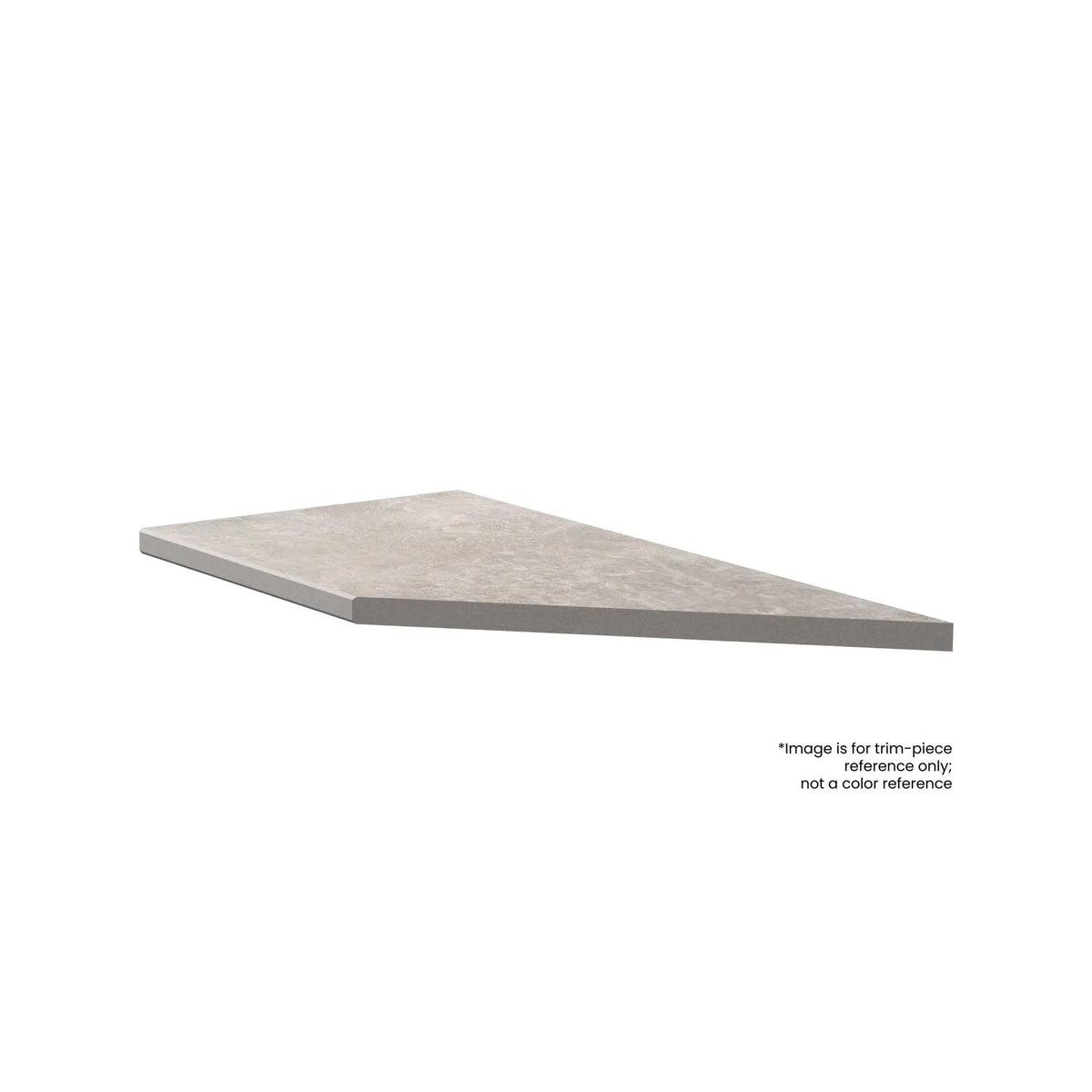 Frontier20 Dune Coping & Stair Tread Corner Left Limestone Look Porcelain Moldings 12x24