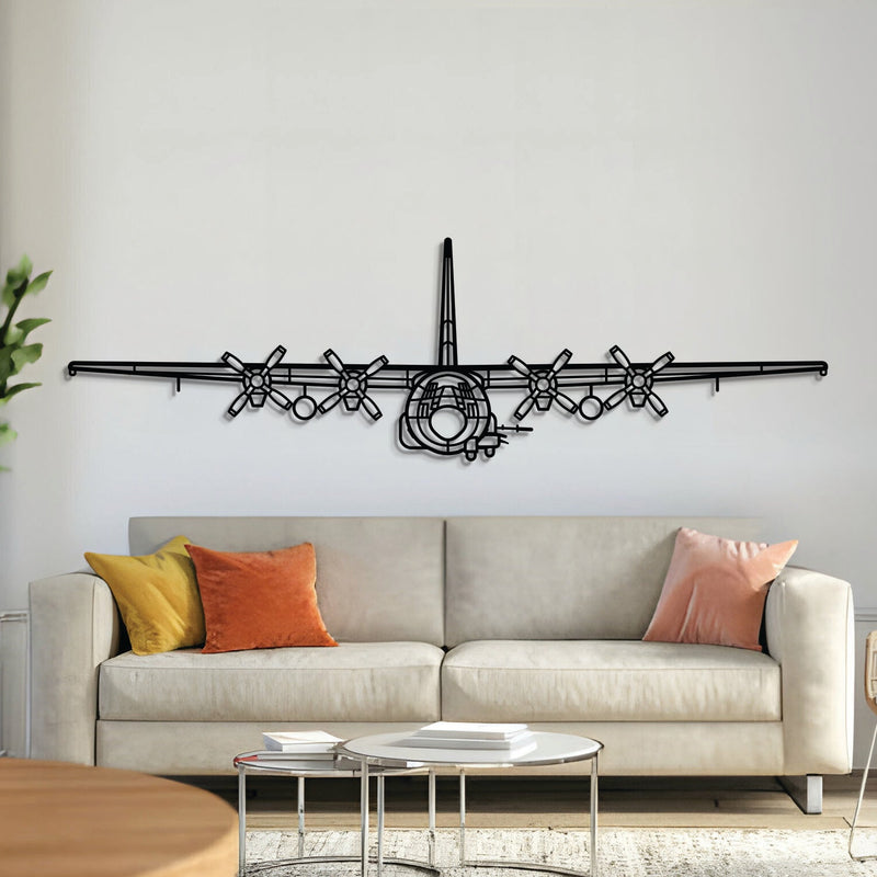 AC-130U Front Metal Aircraft Wall Art - NCP0212, front view