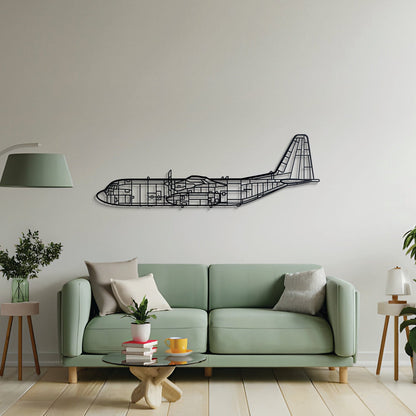 C-130 Metal Aircraft Wall Art - NCP0039