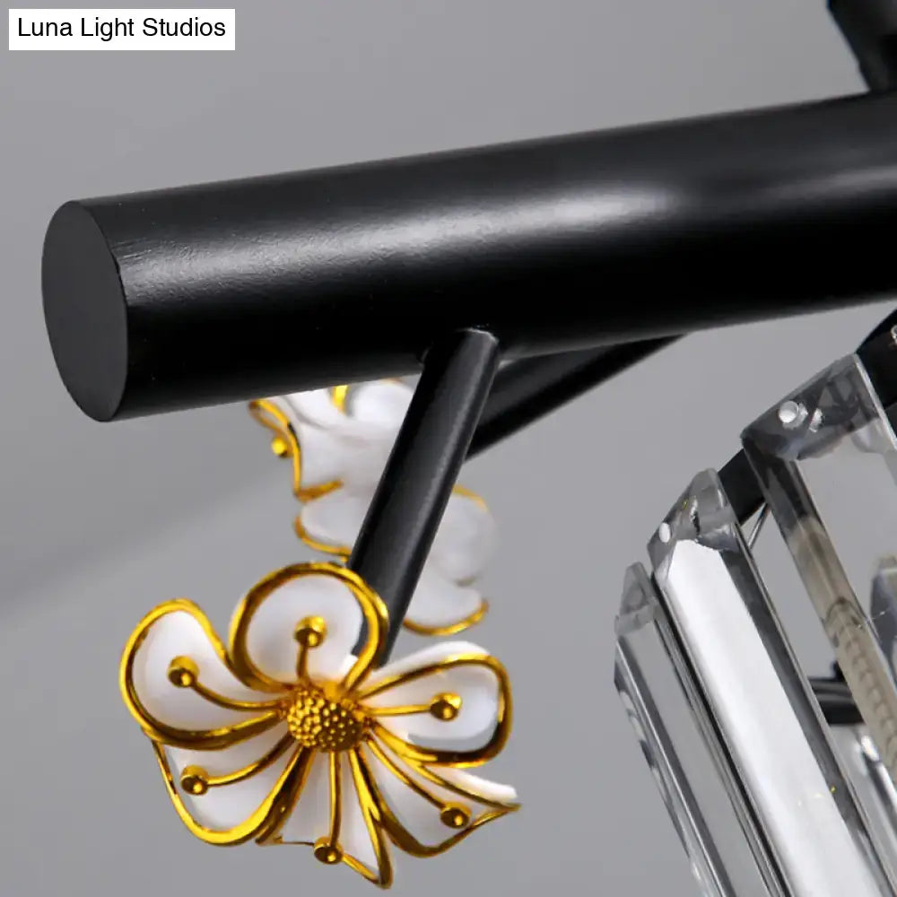 Lodge black and white island pendant light kitchen bird design