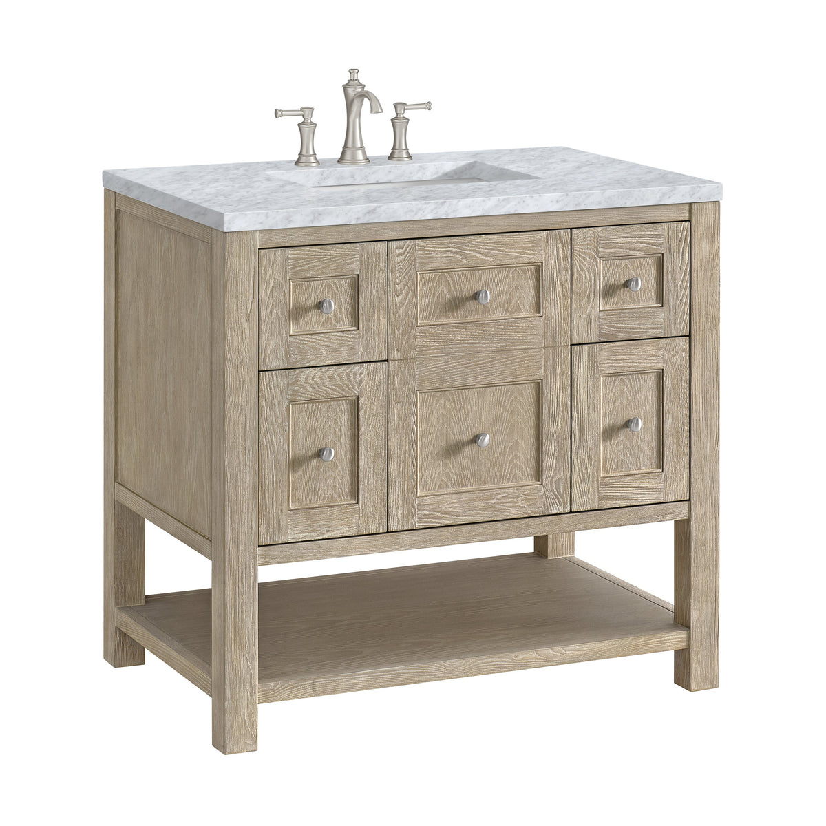 James Martin Breckenridge 36" Single Bathroom Vanity, Whitewashed Oak
