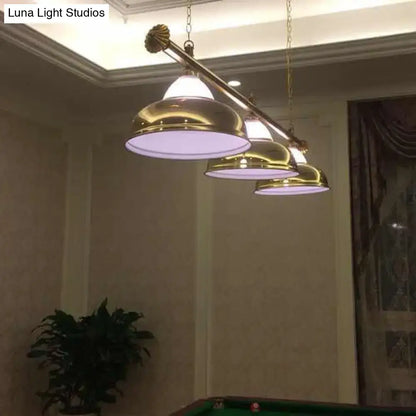 Loft chrome double bubble pendant light for dining room