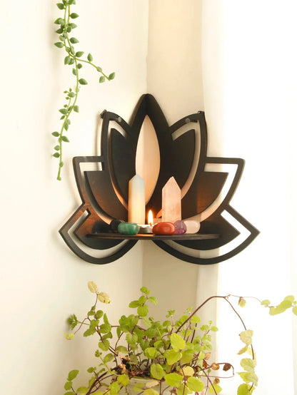DecorBites™ Lotus Floating Wall Shelf - Multi-Style Home Decor