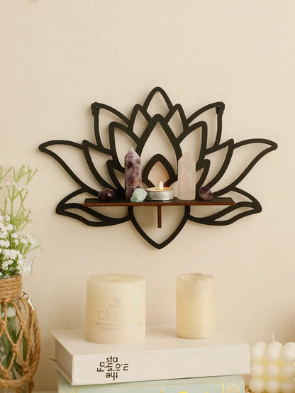 DecorBites™ Lotus Floating Wall Shelf - Multi-Style Home Decor