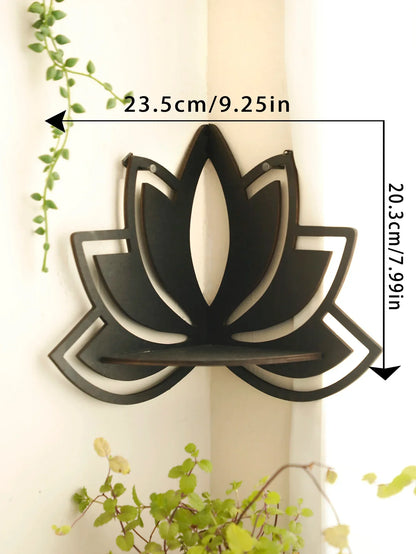 DecorBites™ Lotus Floating Wall Shelf - Multi-Style Home Decor