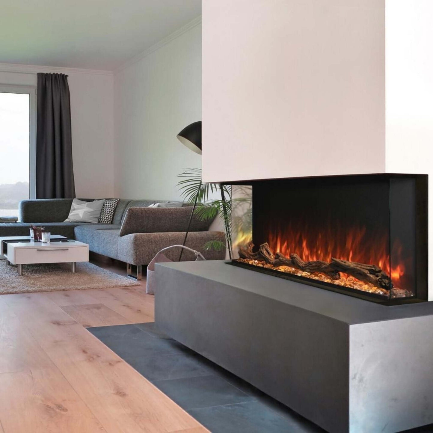 Modern Flames Landscape Pro Multi 120” Linear Multi-Sided Electric Fireplace [LPM-12016V2] (SAK32876)