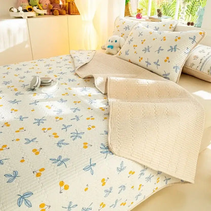 Lucky dinosaur cartoon pattern cotton mattress mat bedroom bedding