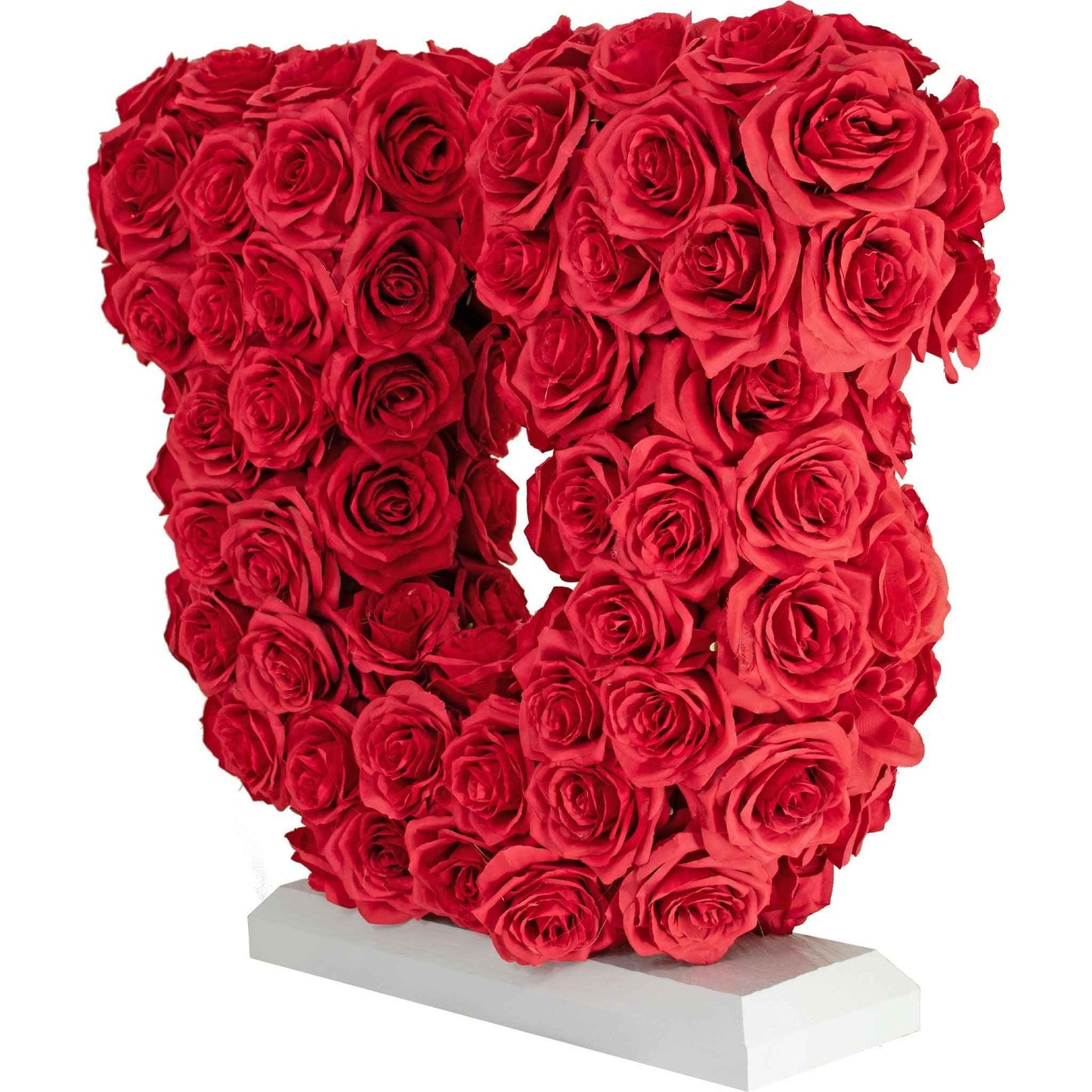 Lucky Rose Petal Horseshoe Centerpiece