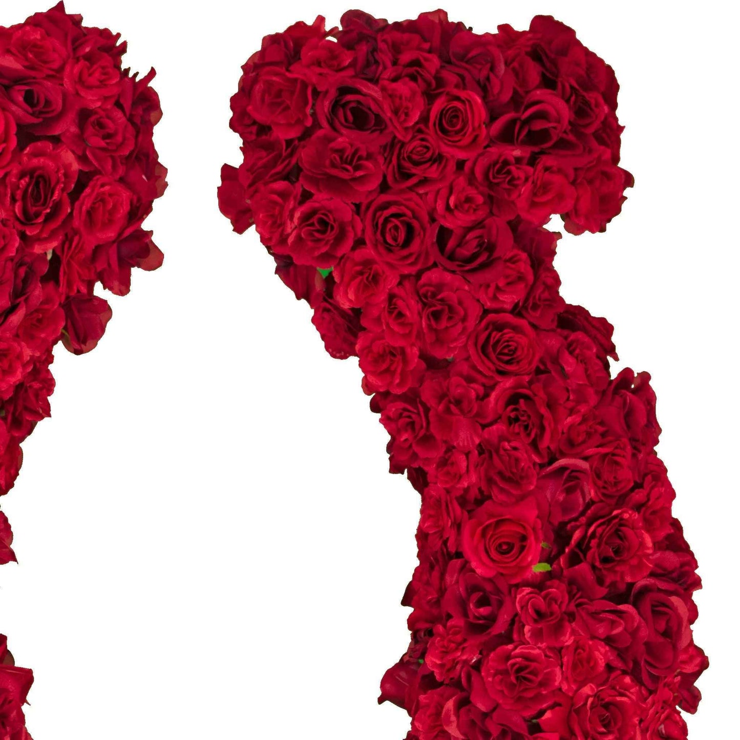 Lucky Rose Petal Horseshoe Centerpiece