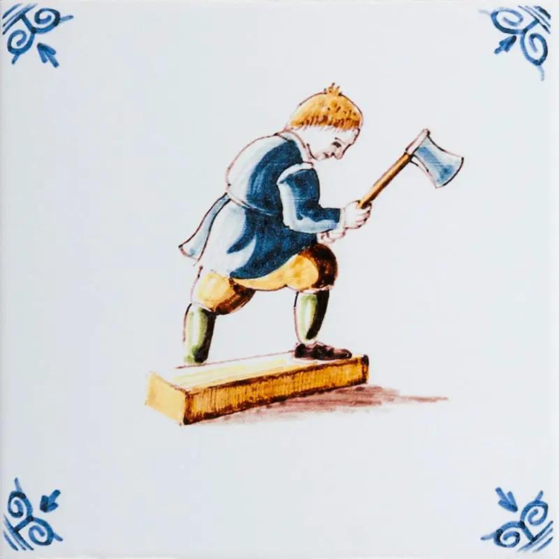 Sage Jade Glazed Delft Ceramic Tiles 6x6