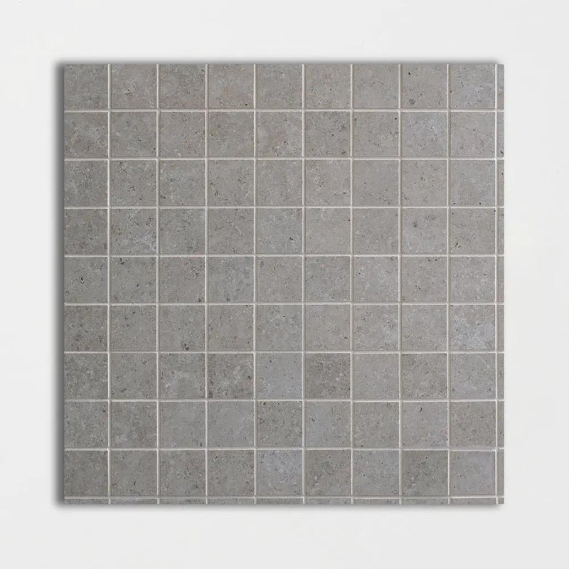 Luna Matte 2x2 Limestone Look Porcelain Mosaics 12x12