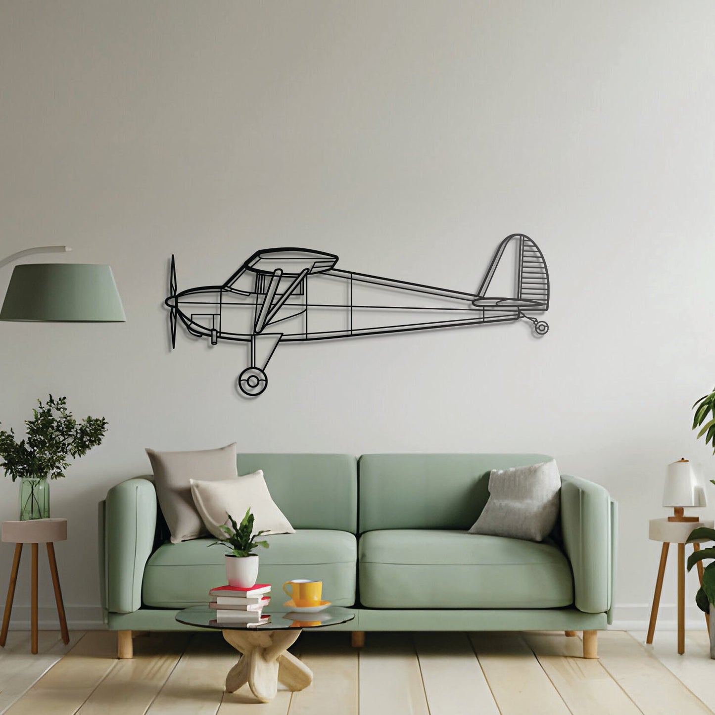 Luscombe 8A Metal Aircraft Wall Art - NCP0184