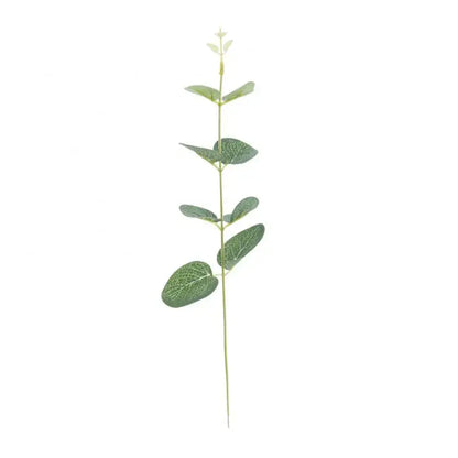 Lush artificial eucalyptus leaves garland with white flowers wedding decor