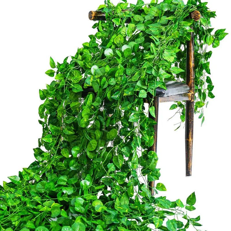 Lush green silk creeper plant living room artificial ivy vine