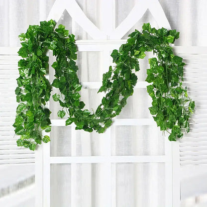 Lush green silk creeper plant living room artificial ivy vine