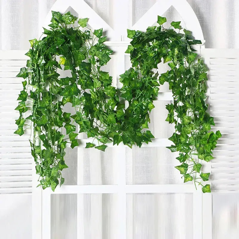 Lush green silk creeper plant living room artificial ivy vine