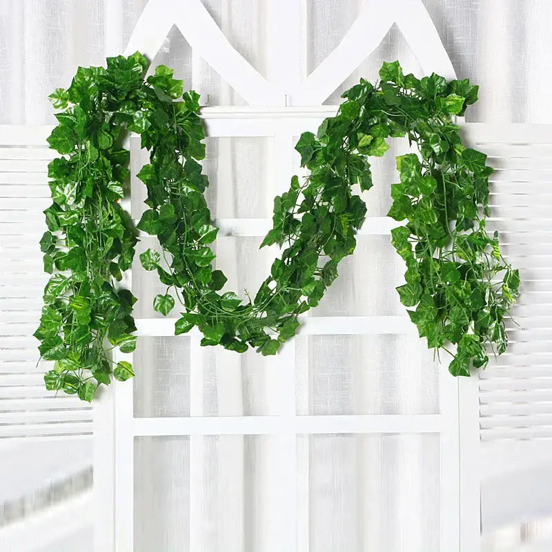 Lush green silk creeper plant living room artificial ivy vine