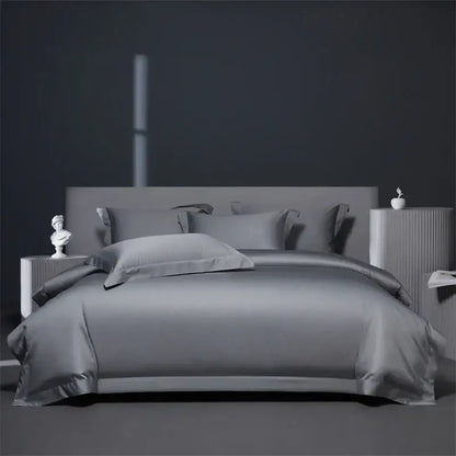 Luxe burgundy red egyptian cotton bedding set for bedroom