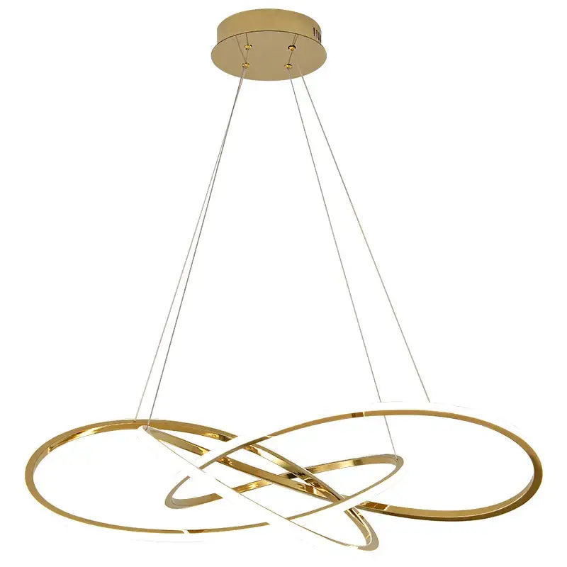 Luxe four leaf gold stainless steel pendant lamp for dining room
