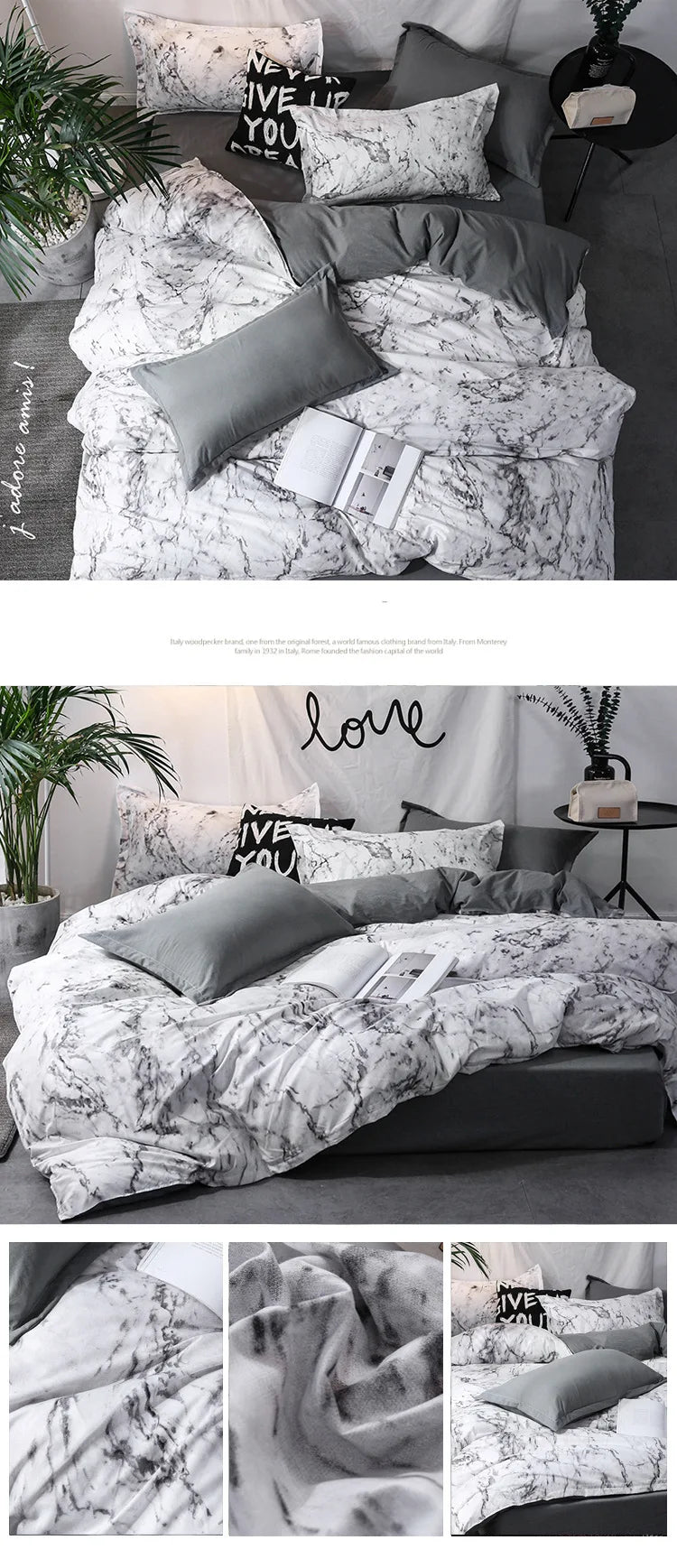 DecorBites™ Luxurious 3-Piece Duvet Cover Set