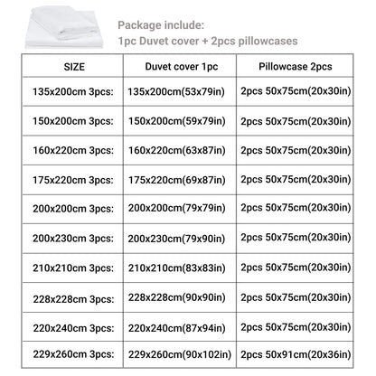 DecorBites™ Luxurious 3-Piece Duvet Cover Set
