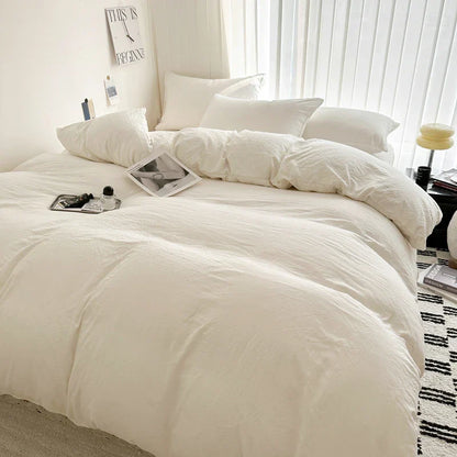 DecorBites™ Luxurious Cotton Bedding Set: Sheet, Duvet, Pillowcase