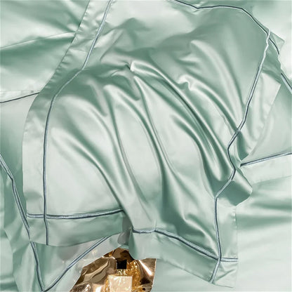 DecorBites™ Luxurious Egyptian Cotton Embroidered Bedding Set