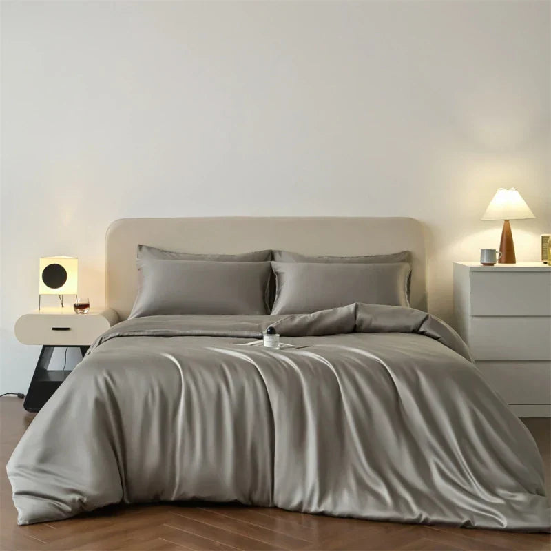 DecorBites™ Luxurious Lyocell Silk Bedding Set - Queen/King Size