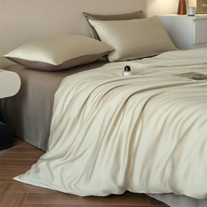 DecorBites™ Luxurious Lyocell Silk Bedding Set - Queen/King Size