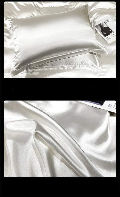 DecorBites™ Luxurious Mulberry Silk Bedding Set With Sheets