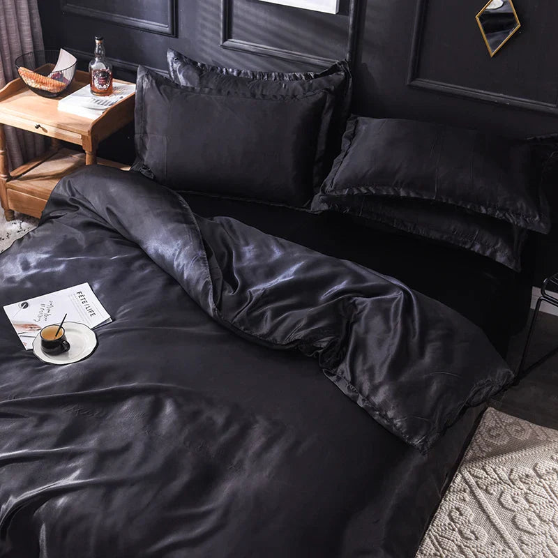 DecorBites™ Luxurious Silk Bedding Set - Multiple Sizes